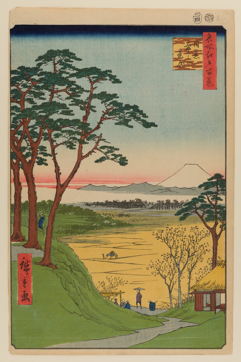 Bedstefars tehus, Meguro af Ando or Utagawa Hiroshige