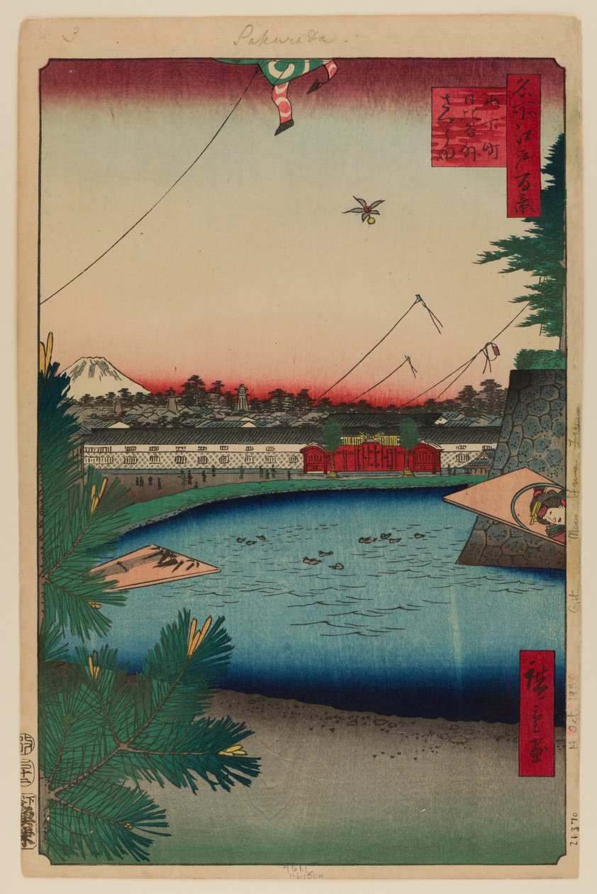 Hibiya og Soto-Sakurada fra Yamashita-Cho af Ando or Utagawa Hiroshige