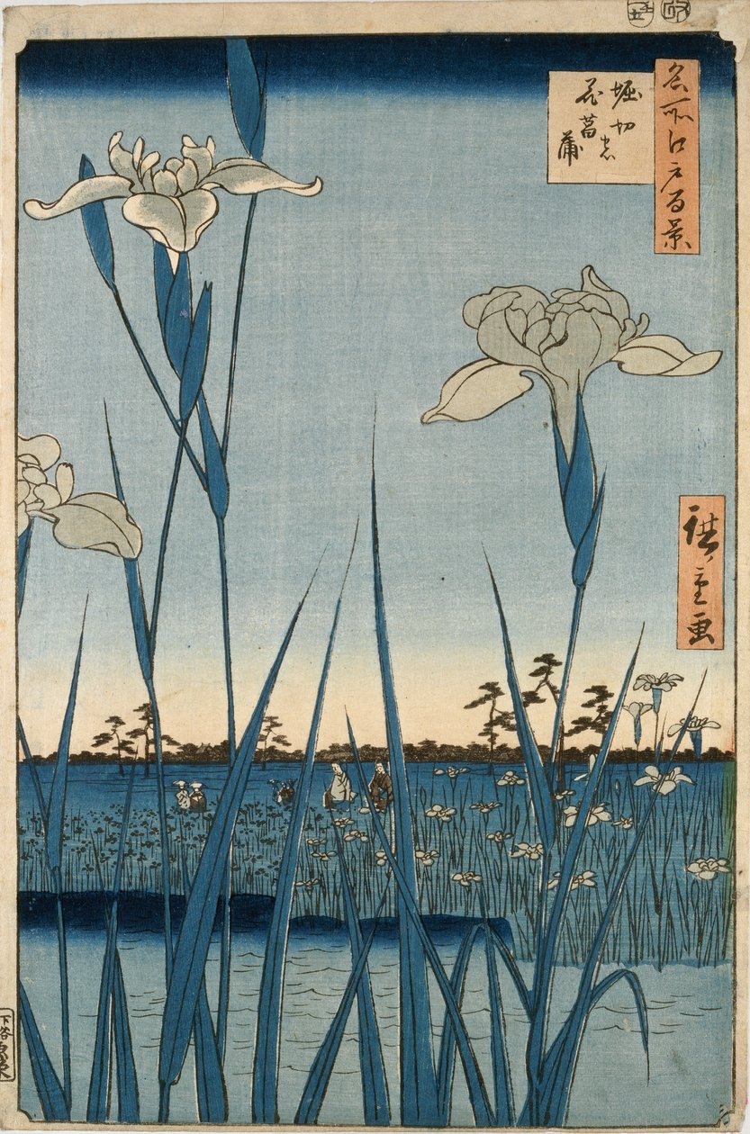 Horikiri s er elektrisk af Ando or Utagawa Hiroshige