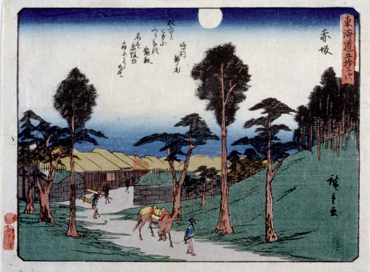 Tillad Urban Serie s, Akasaka af Ando or Utagawa Hiroshige