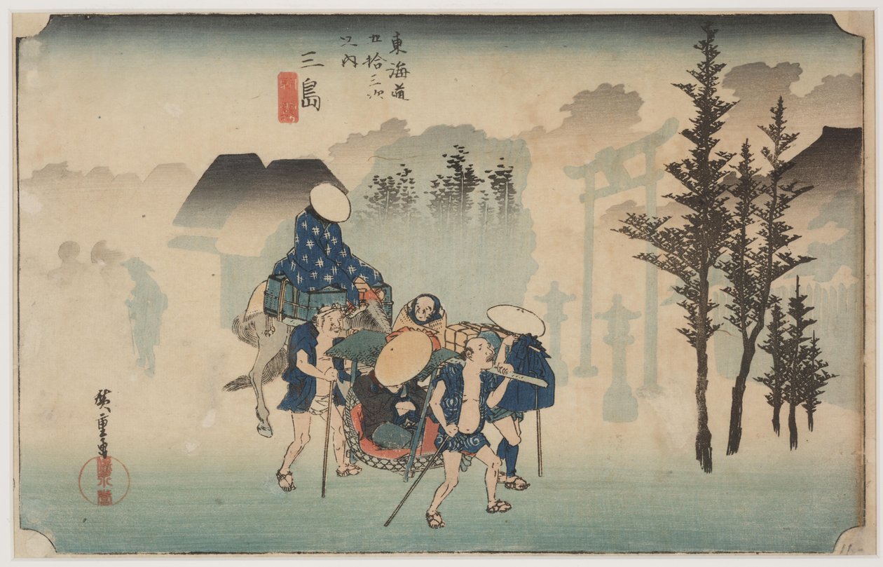 Morgentåge af Ando or Utagawa Hiroshige