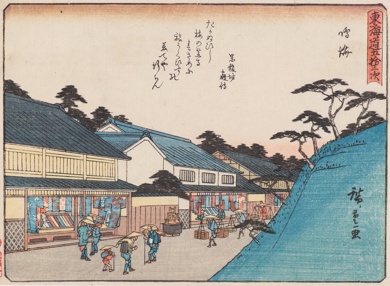 Narumi af Ando or Utagawa Hiroshige