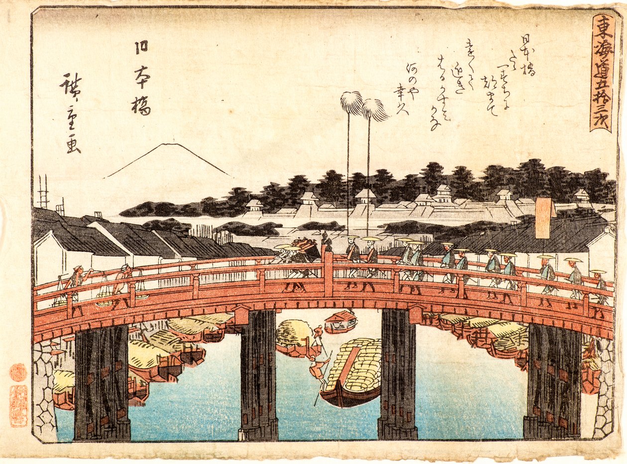 Nihonbashi af Ando or Utagawa Hiroshige
