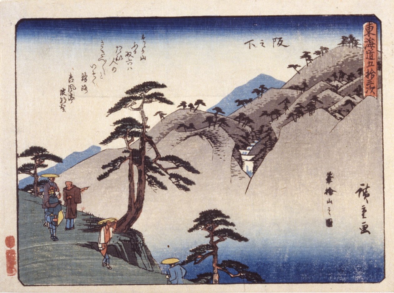 Under skråningen af Ando or Utagawa Hiroshige