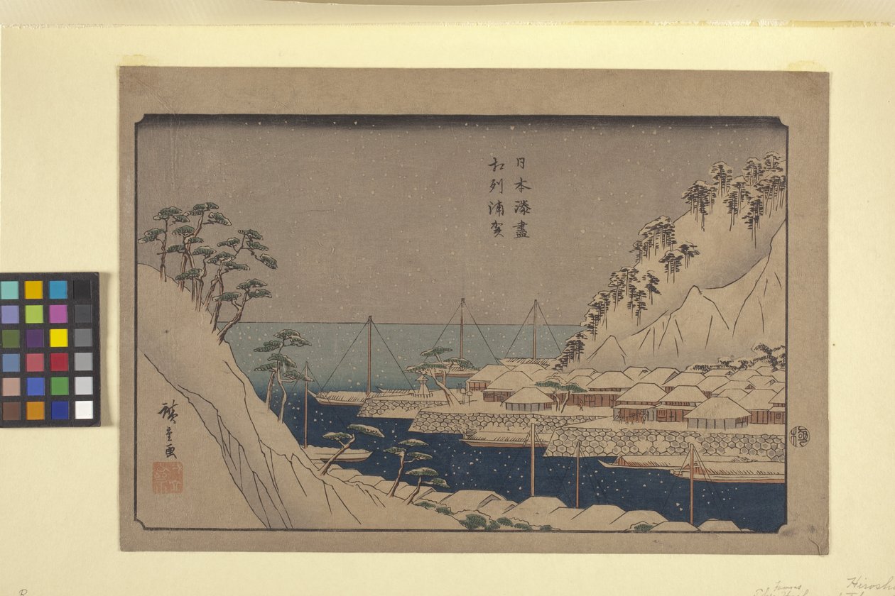 Uraga fra Japans havne af Ando or Utagawa Hiroshige