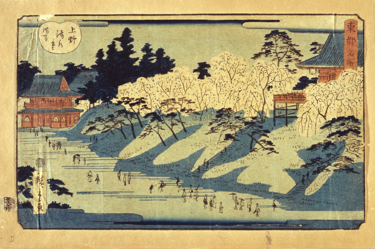 Udsigt over Yedo af Ando or Utagawa Hiroshige