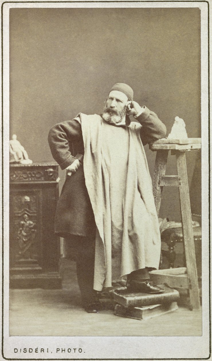 Jean-Baptiste Carpeaux (1827-75) af Andre Adolphe Eugene Disderi