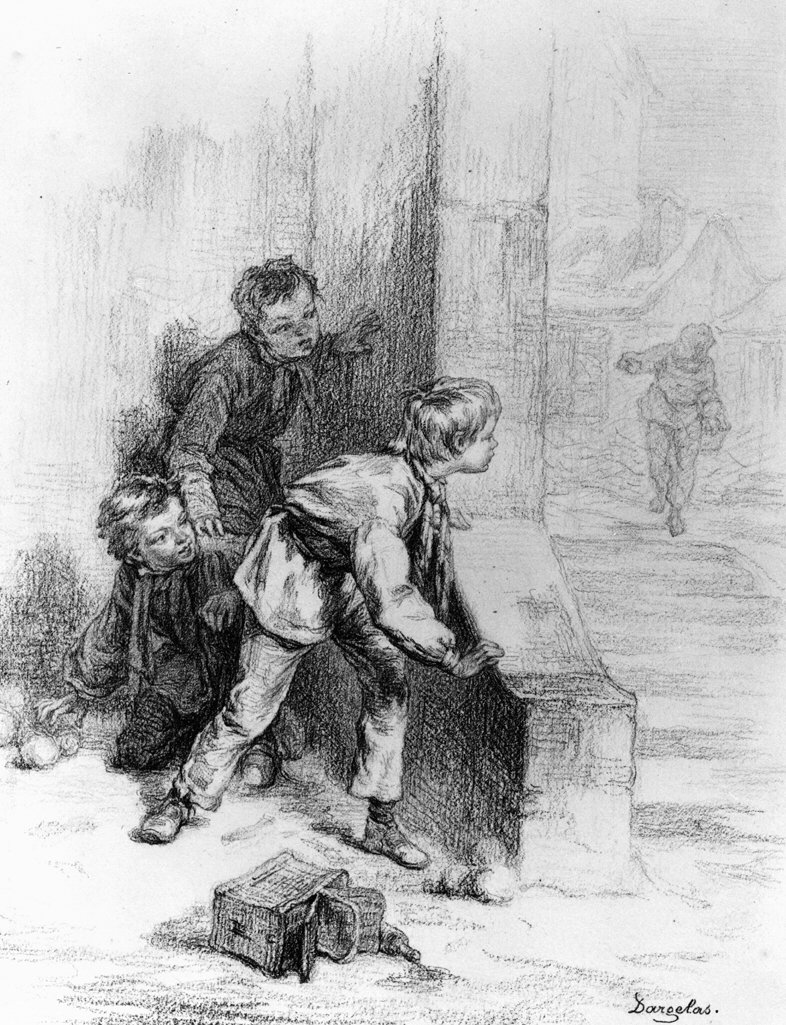 Skoledrenge af André Henri Dargelas