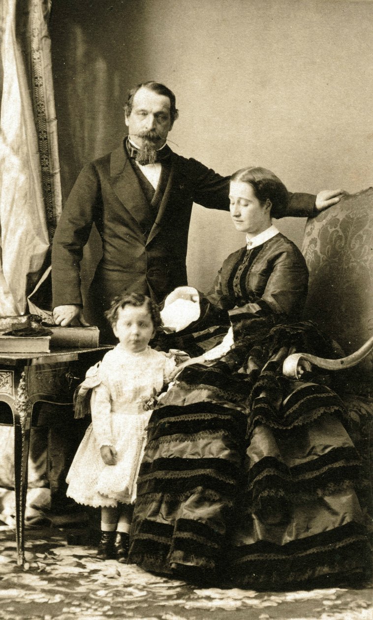Kejser Napoléon III og hans familie af Andre Adolphe Eugene Disderi