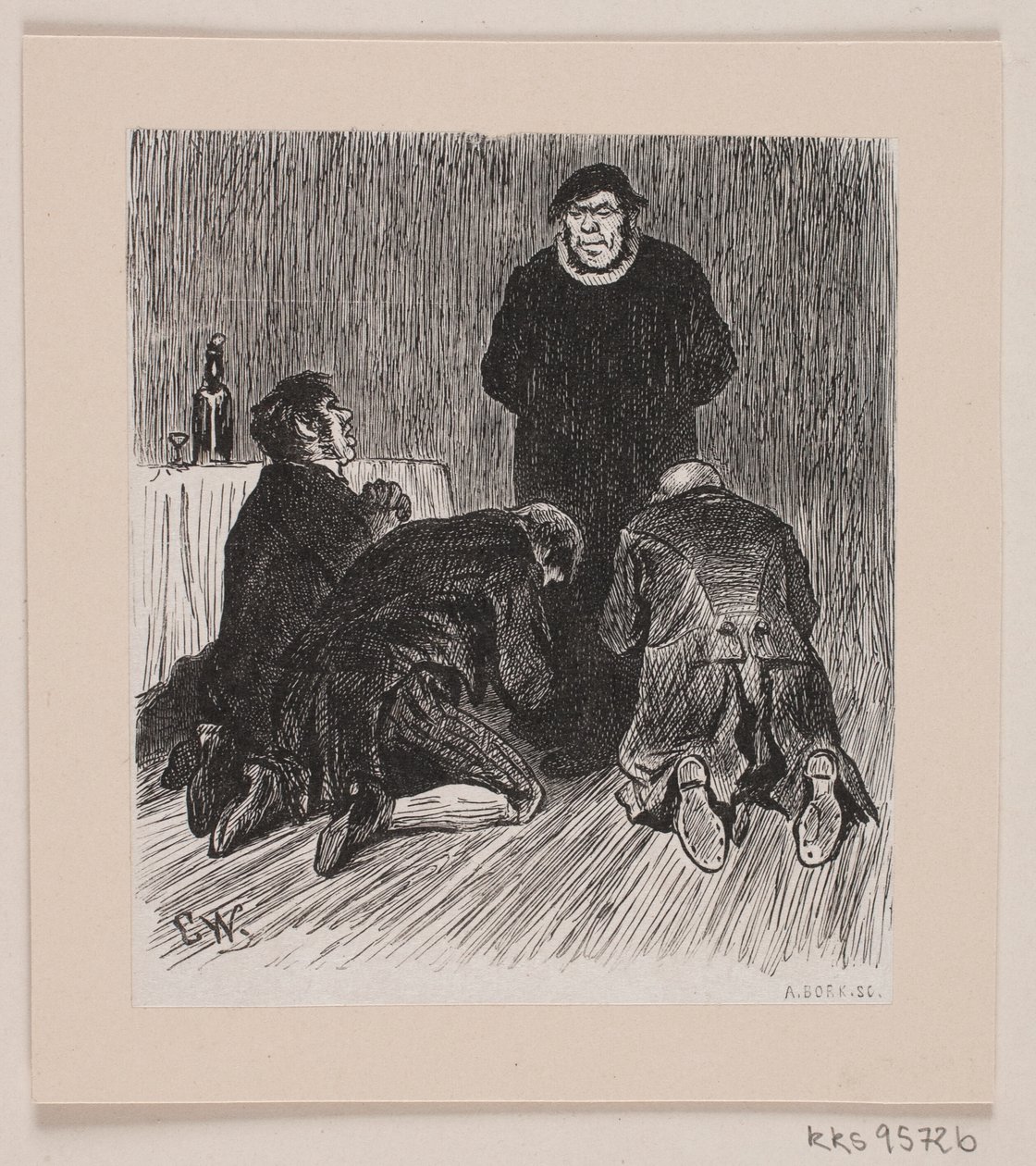 Illustration til "Kulbrænderen" af André Bork