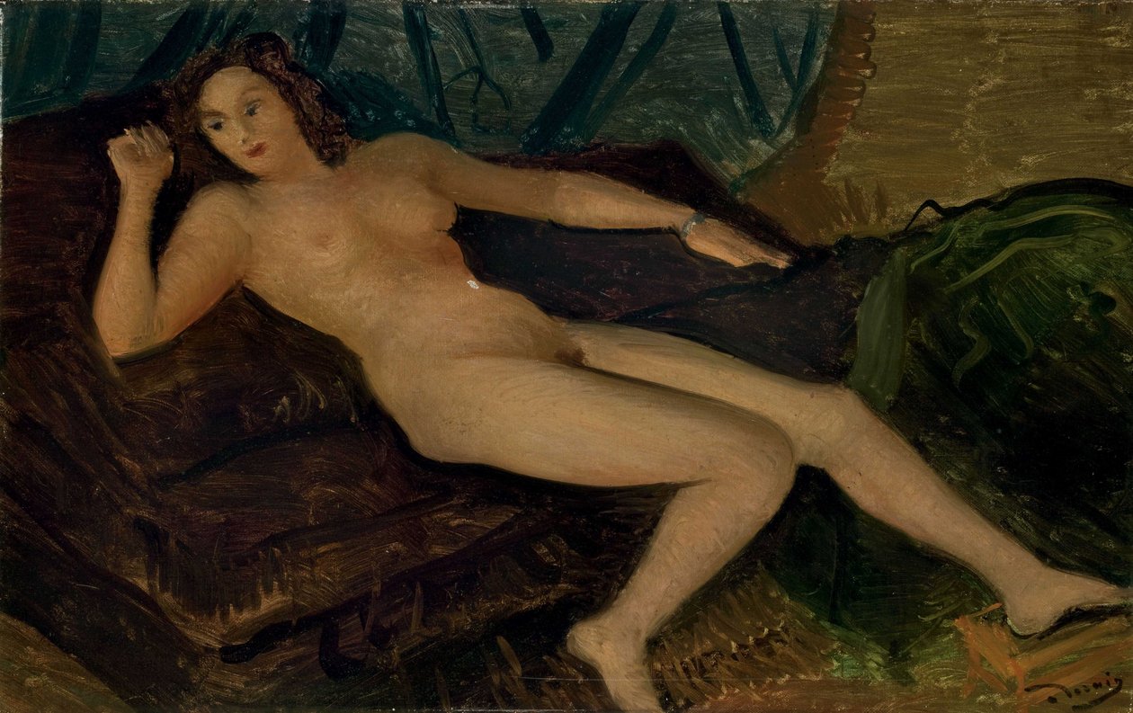 Liggende nøgen af Andre Derain