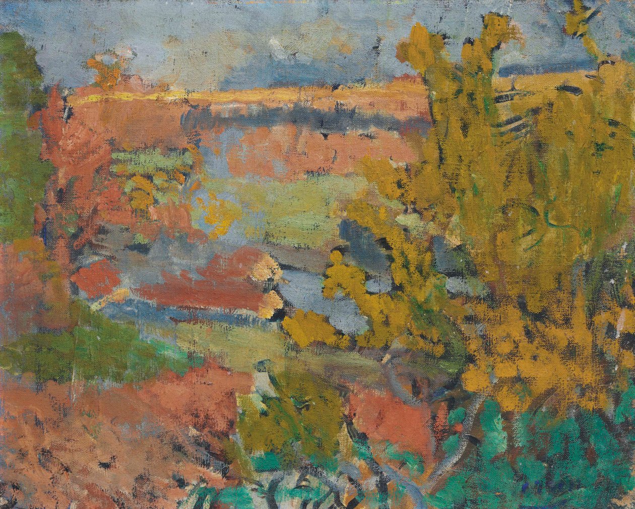 Landskabet omkring Chatou af Andre Derain