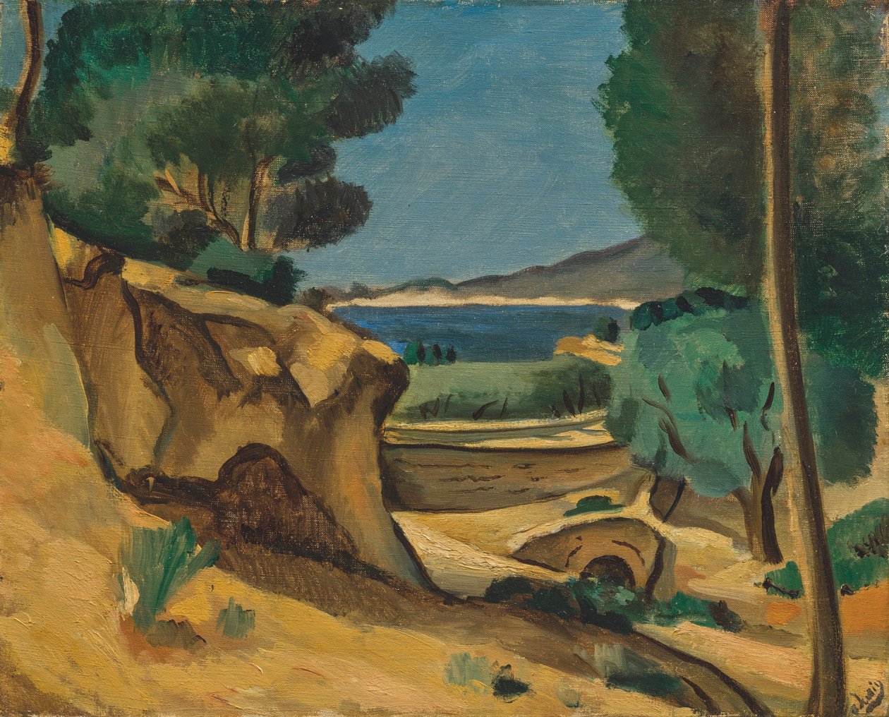Landskabet omkring La Ciotat af Andre Derain