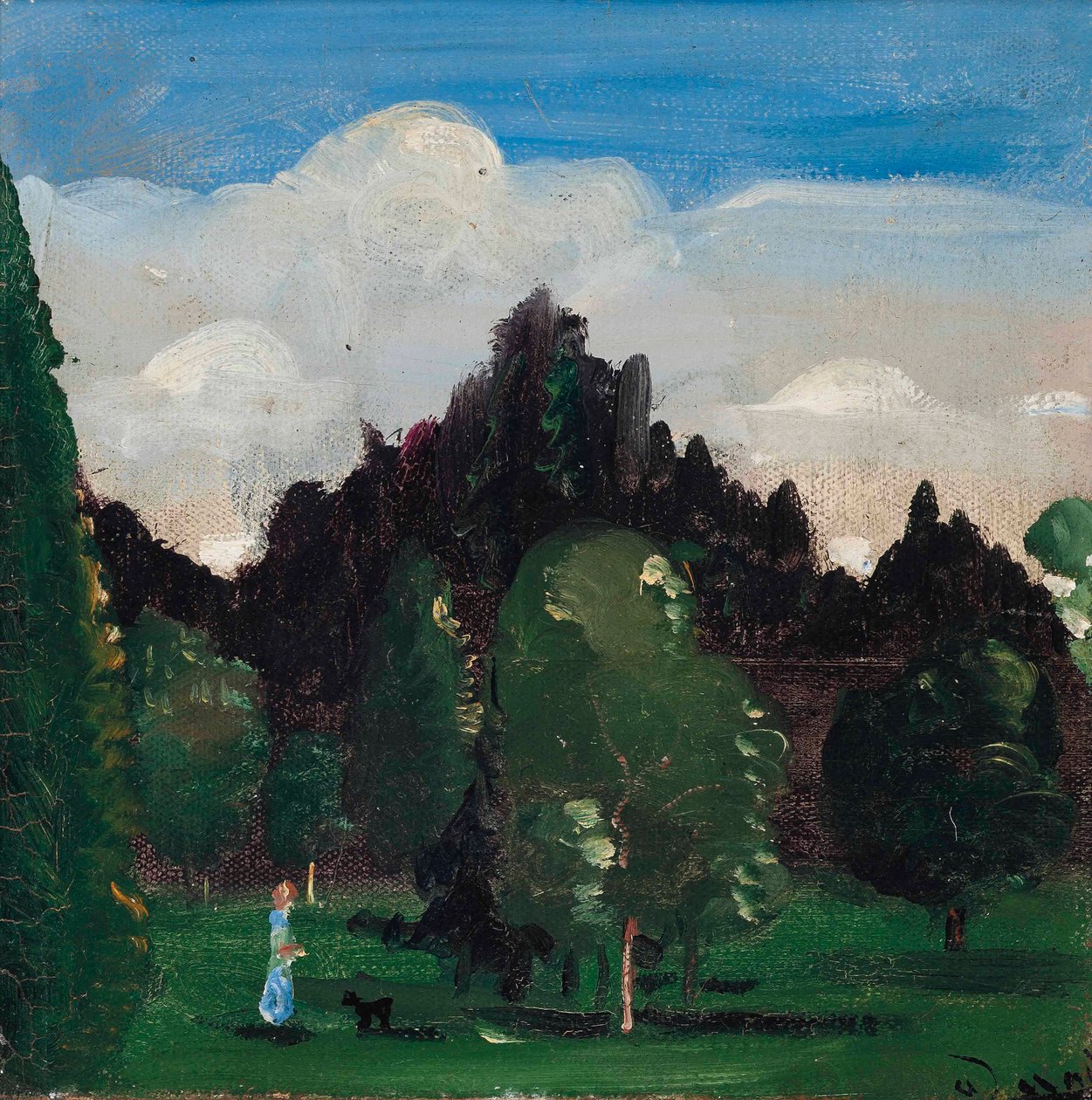 Landskab i Ile-de-France af Andre Derain