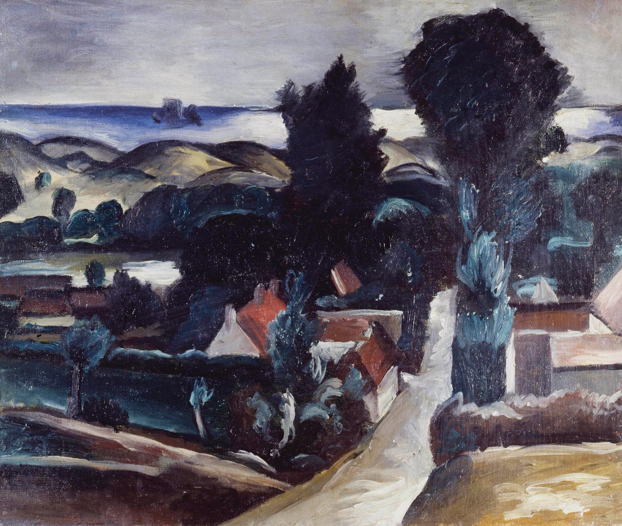 Landskab i Camiers (Pas-de-Calais) af Andre Derain