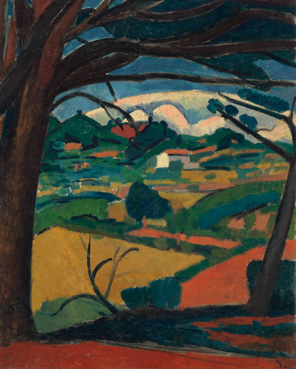 Landskab i Provence, Martigues af Andre Derain