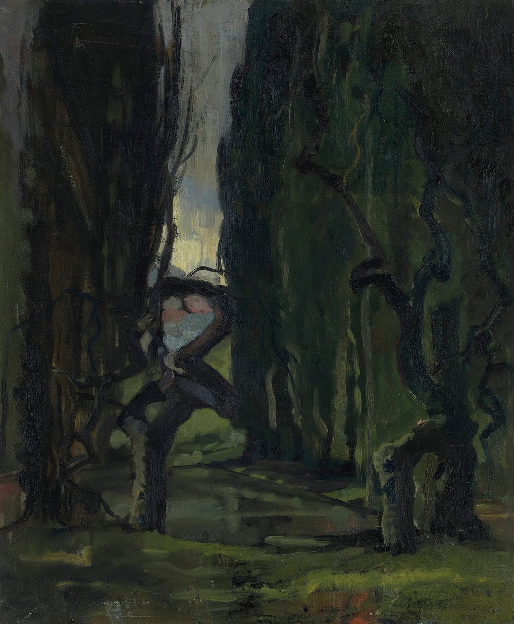 Vandspil i Carrières-sur-Seine af Andre Derain