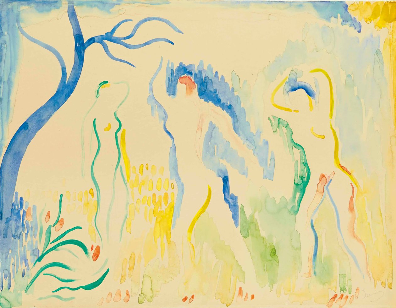 Tre badegæster af Andre Derain