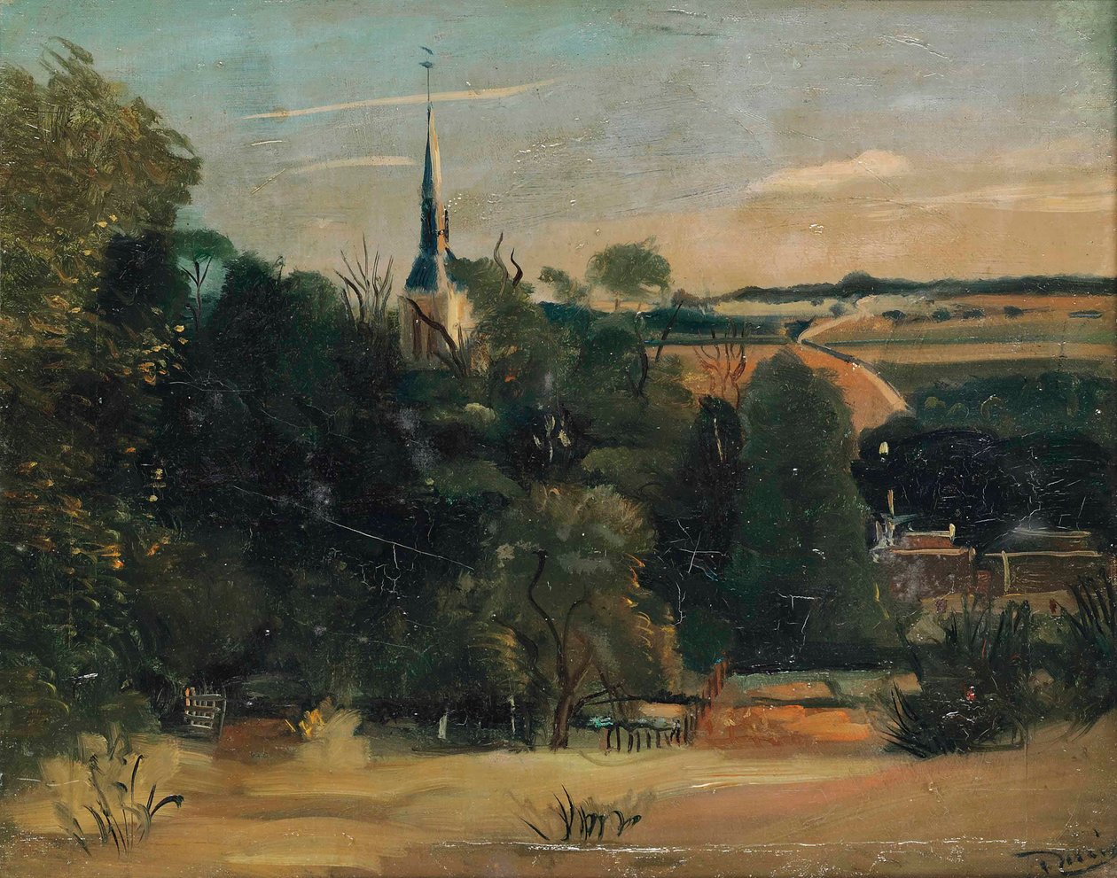 Udsigt over Donnemarie-en-Montois af Andre Derain