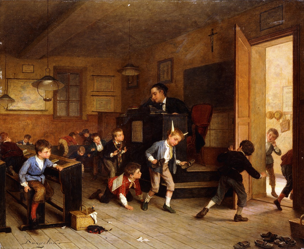Mens læreren sover, af André Henri Dargelas