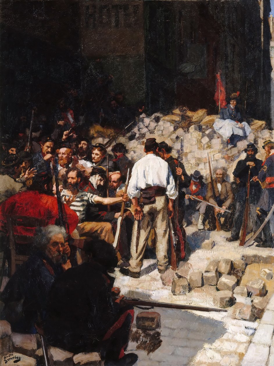Barrikaden, Pariserkommunen, maj 1871 af André Victor Édouard Devambez