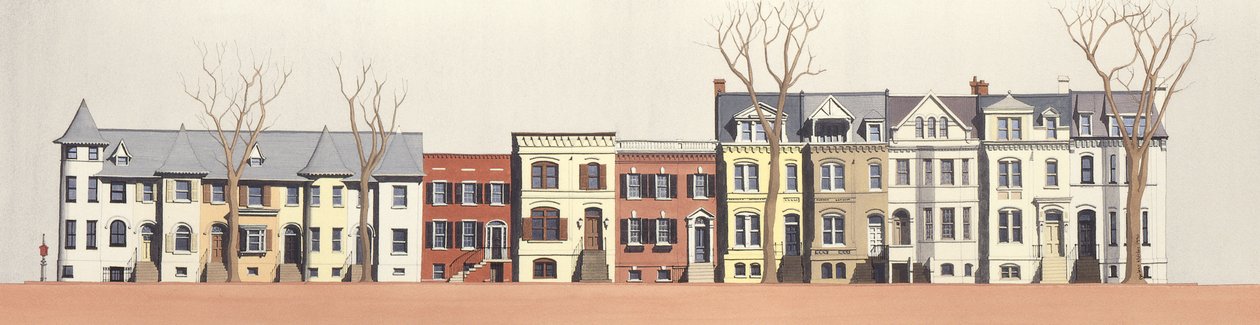 2901-2923 Q Street, Georgetown, Washington DC af Andras Kaldor