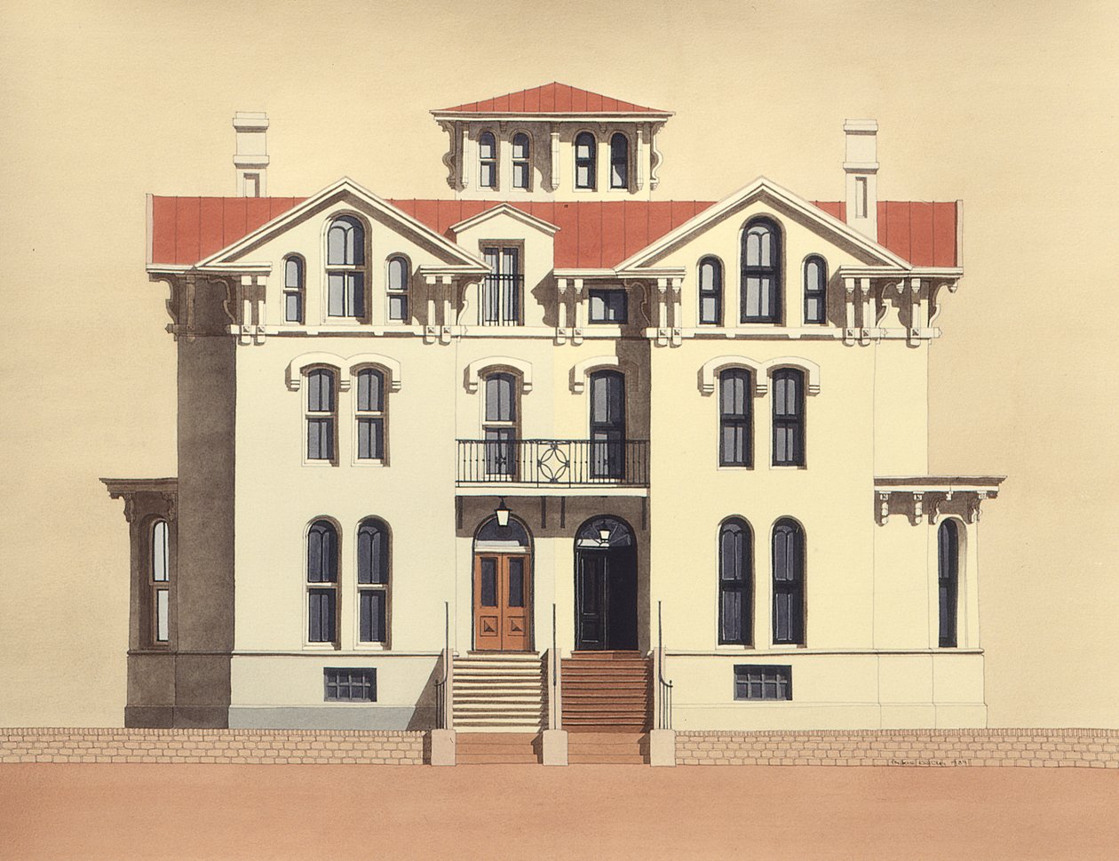 3015 og 3013 Q Street, Georgetown, Washington DC af Andras Kaldor