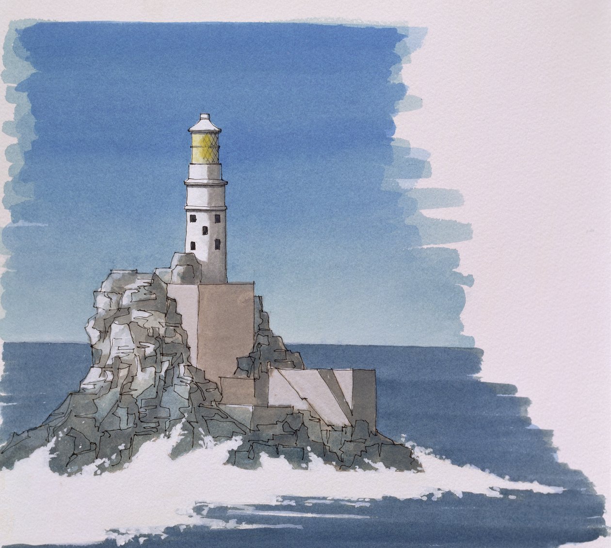 Fastnet Rock fyrtårn, Irland af Andras Kaldor