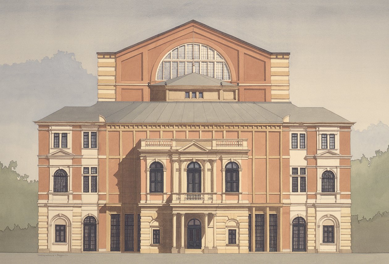 Festspielhaus, Bayreuth, Tyskland af Andras Kaldor