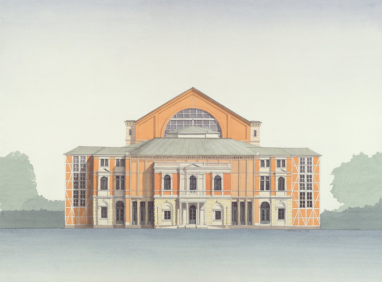 Festspielhaus, Bayreuth, Tyskland af Andras Kaldor