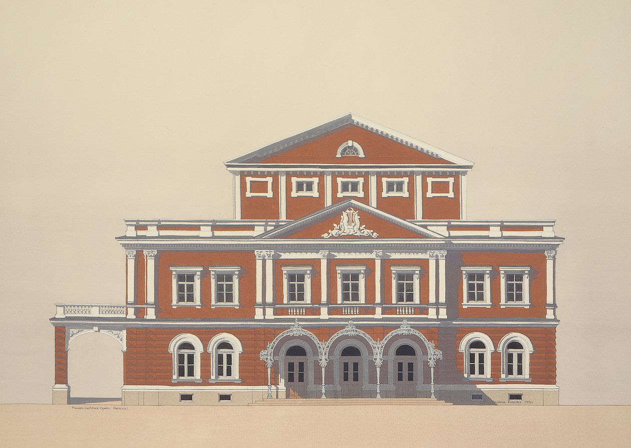 Finlands nationale operahus, Helsinki, Finland af Andras Kaldor