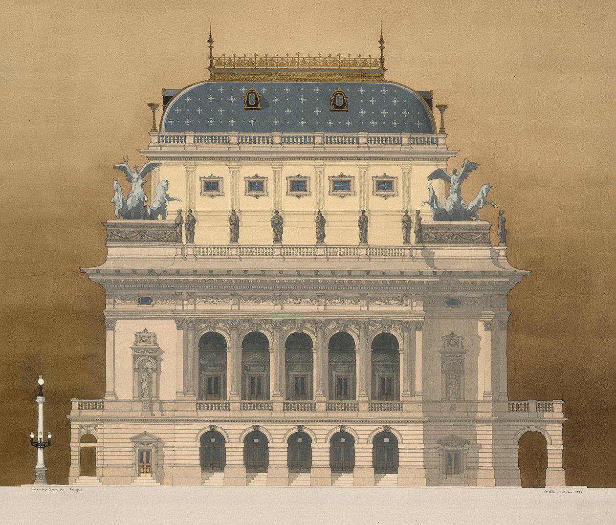 Nationalteatret, Prag, Tjekkiet af Andras Kaldor