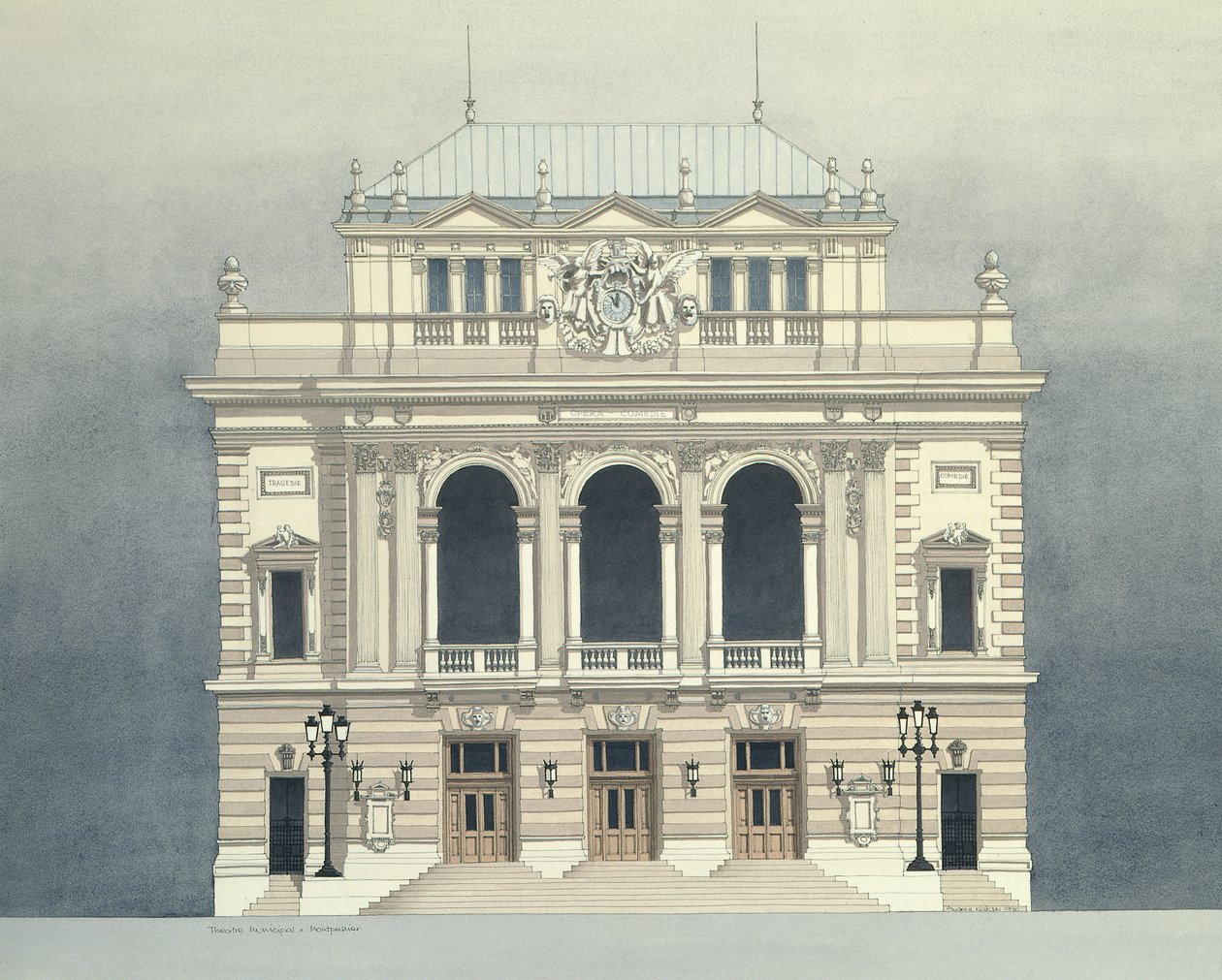 Opera Montpellier, Frankrig af Andras Kaldor