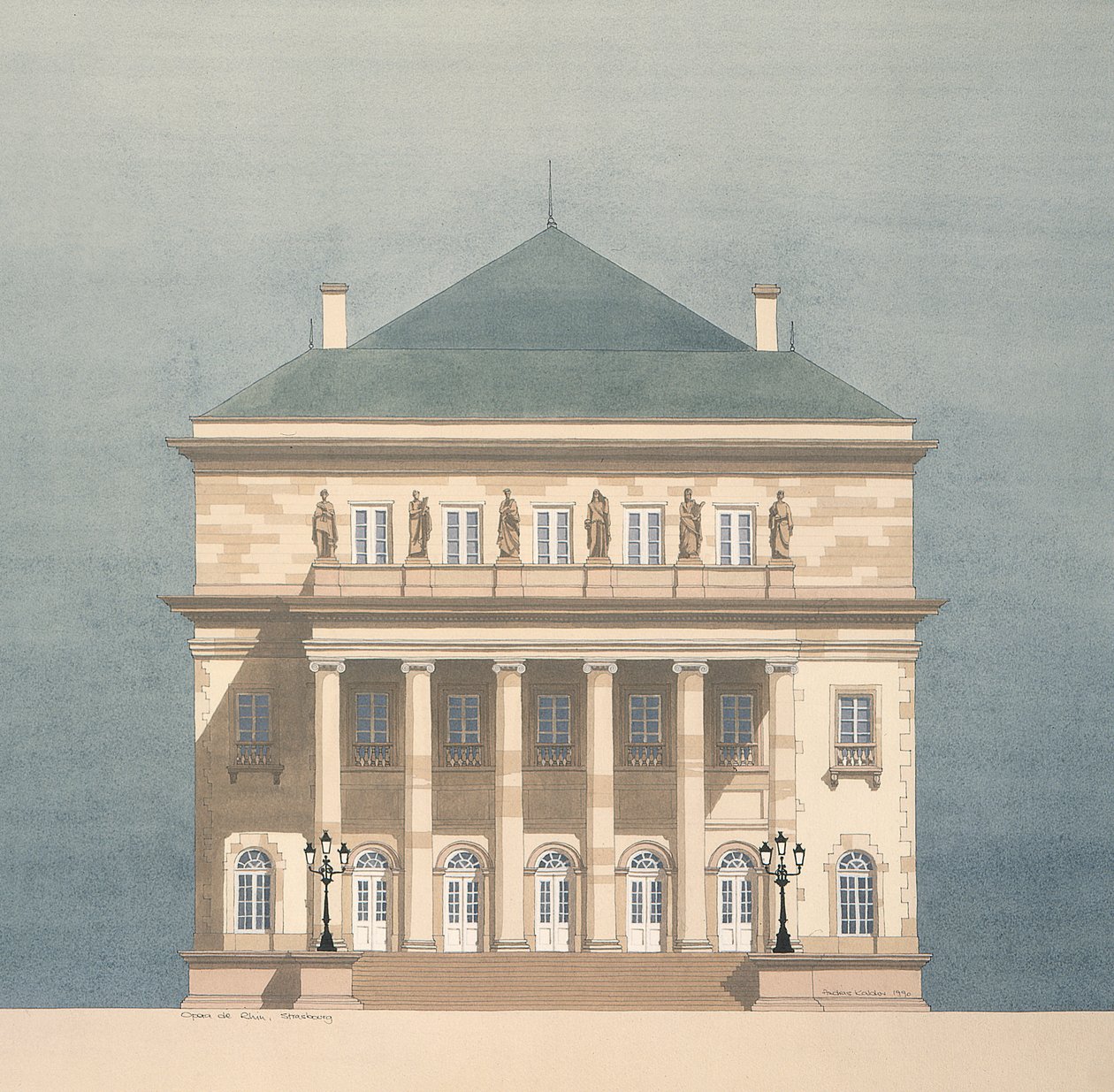 Opera du Rhin, Strasbourg, Frankrig af Andras Kaldor