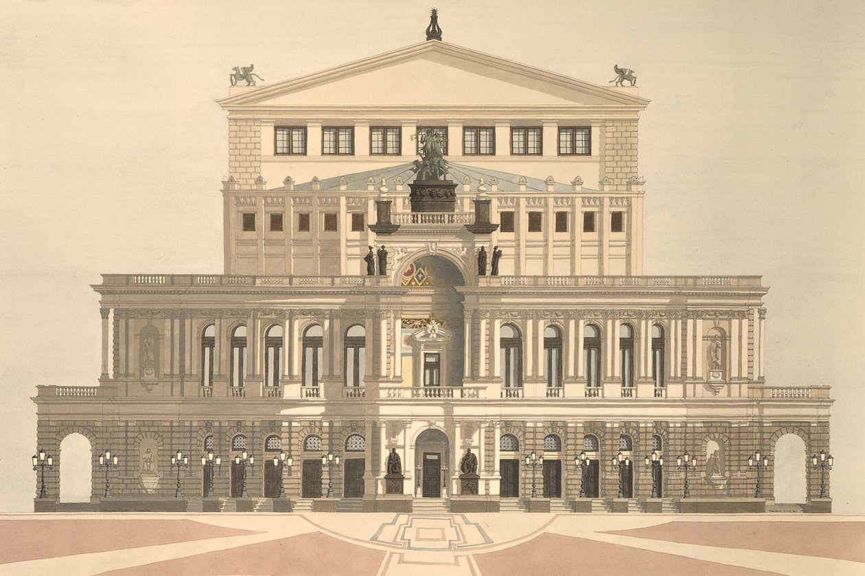 Statsoperaen, Dresden, Tyskland af Andras Kaldor