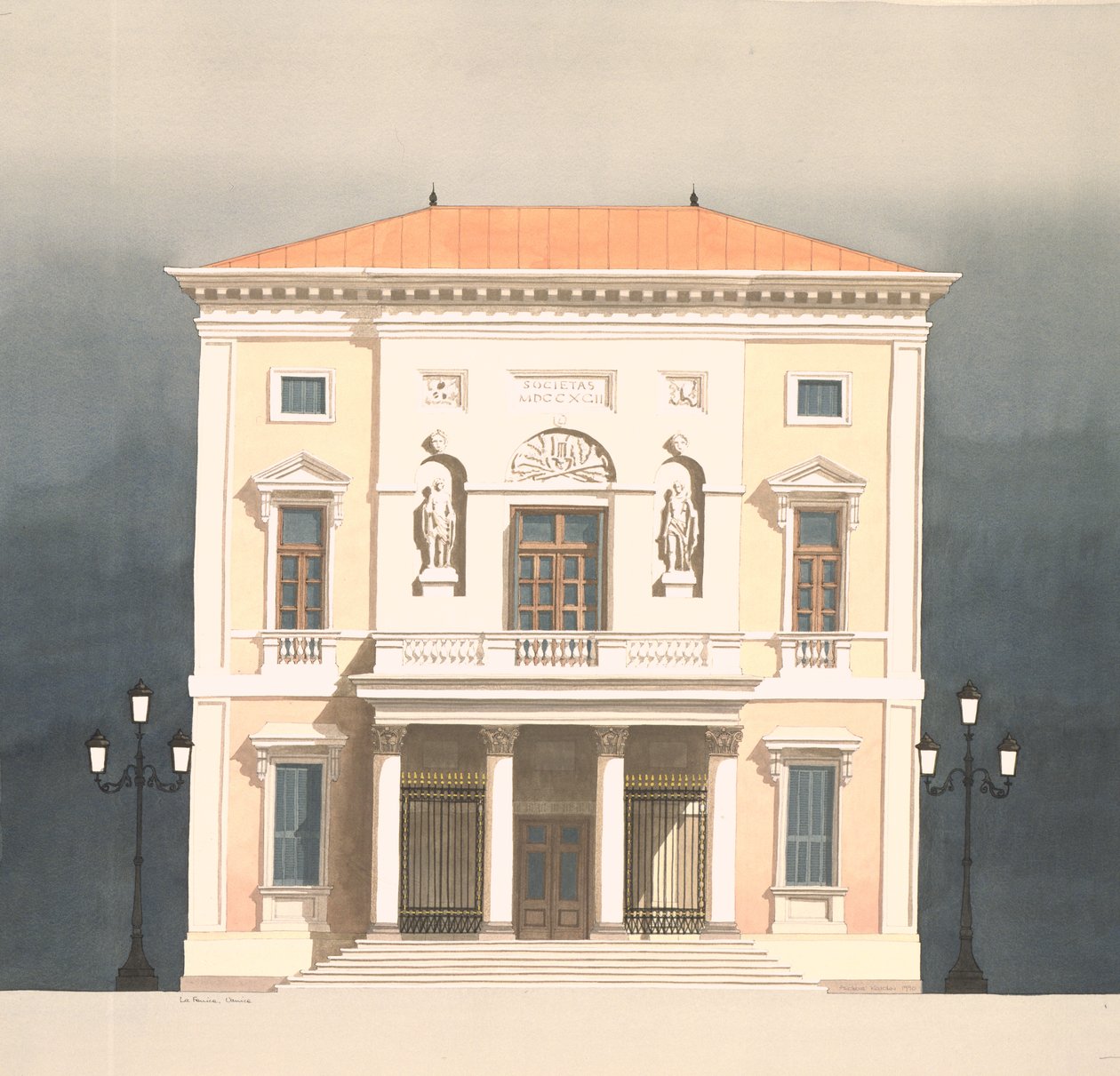 La Fenice-teatret, Venedig, Italien af Andras Kaldor