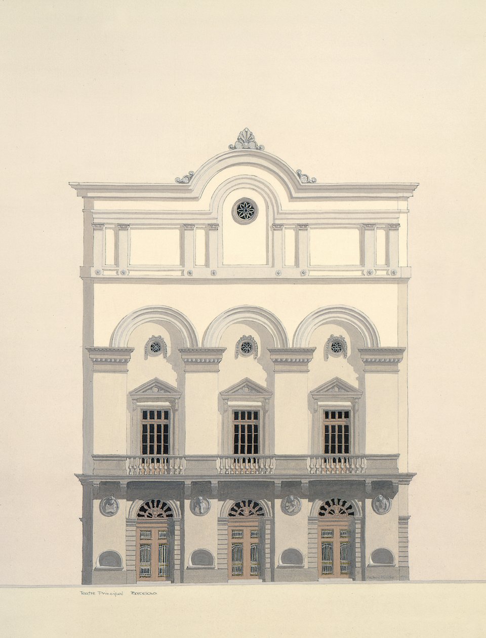 Hovedteatret, Barcelona, Spanien af Andras Kaldor