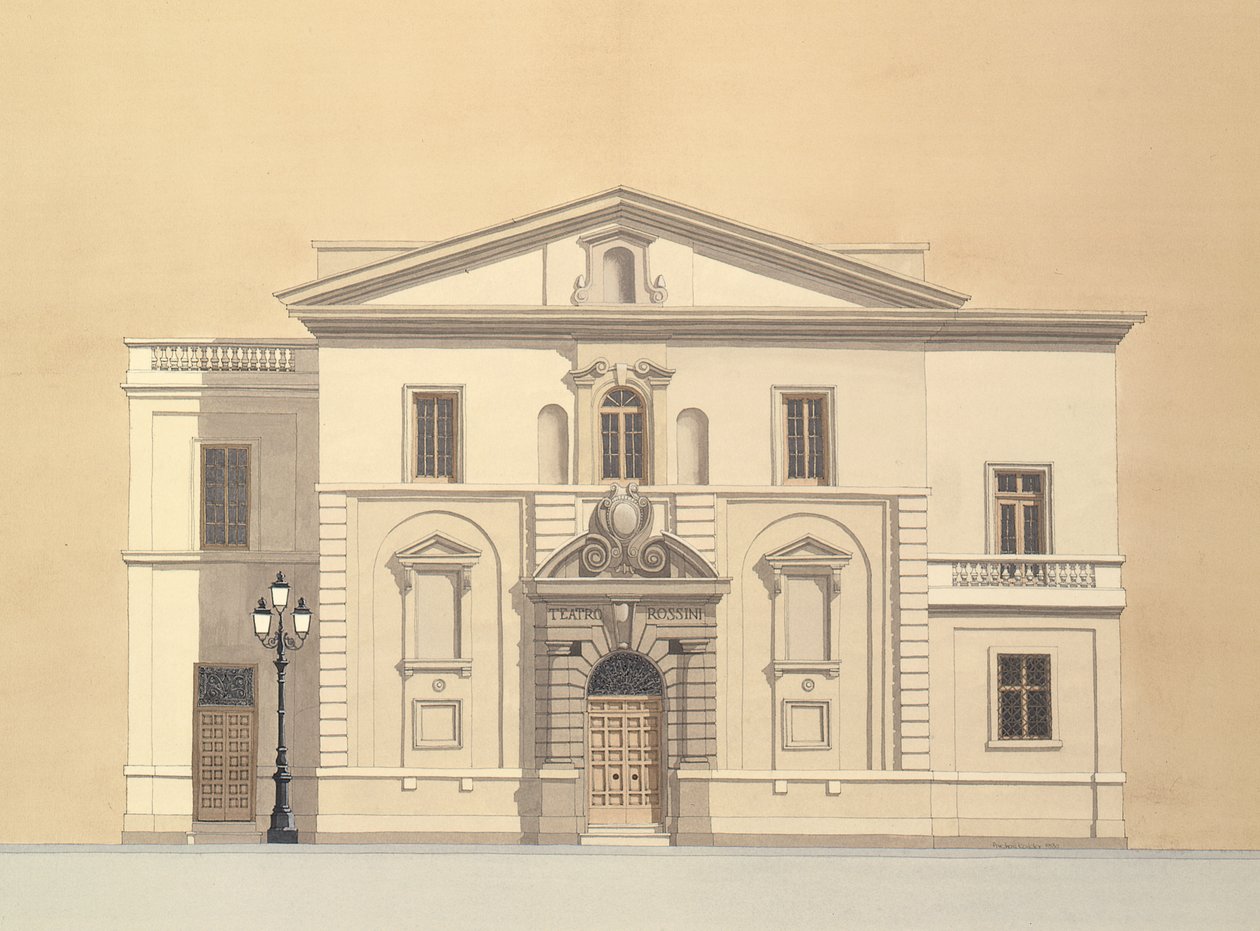 Rossini-teatret, Pesaro , Italien af Andras Kaldor