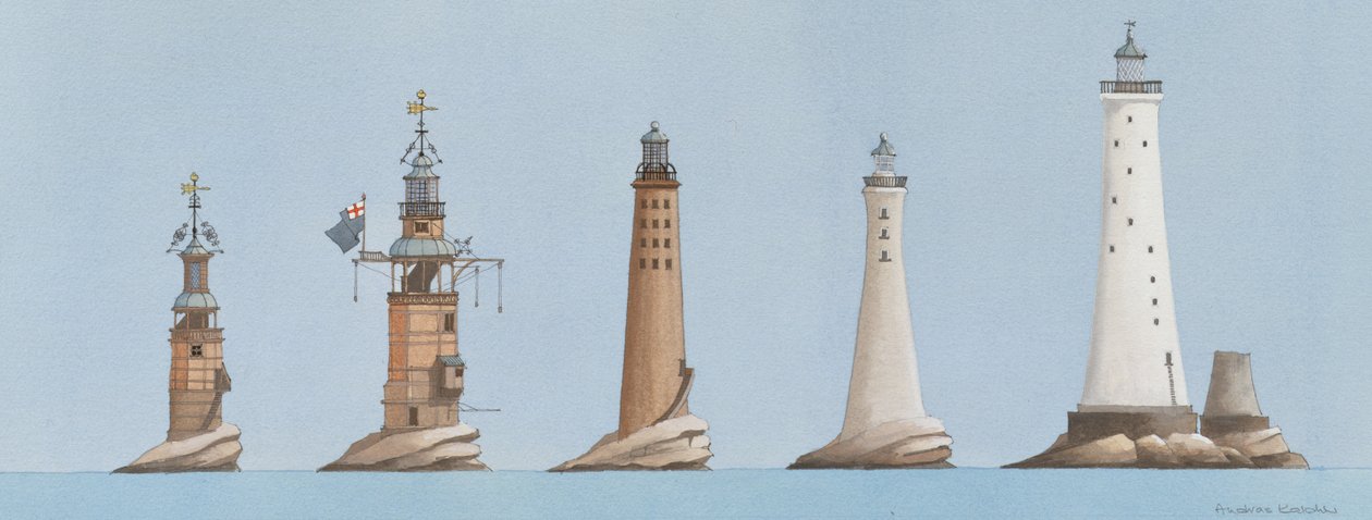 The Eddystone lights, Plymouth, Devon, UK af Andras Kaldor