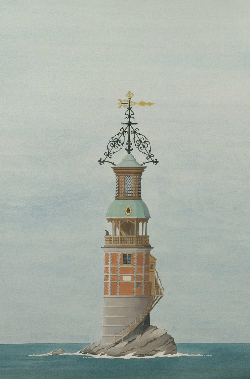 Det første Eddystone-fyrtårn, Plymouth, Devon af Andras Kaldor