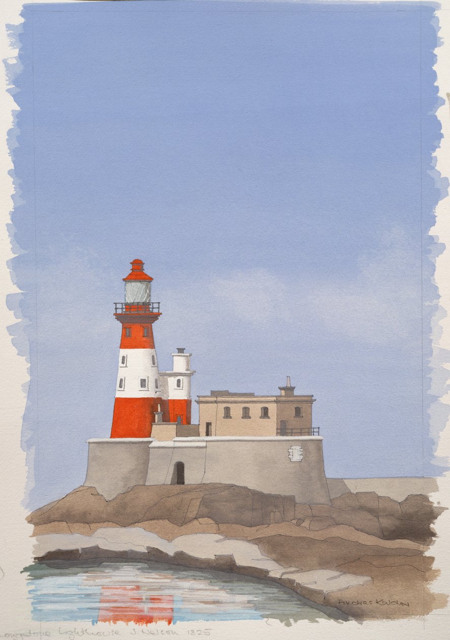Longstone-fyrtårnet, Farne Island af Andras Kaldor