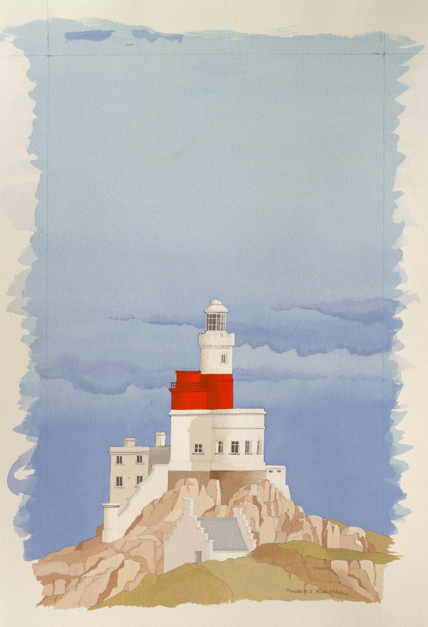 Skerries-fyrtårnet, Anglesey, Wales af Andras Kaldor