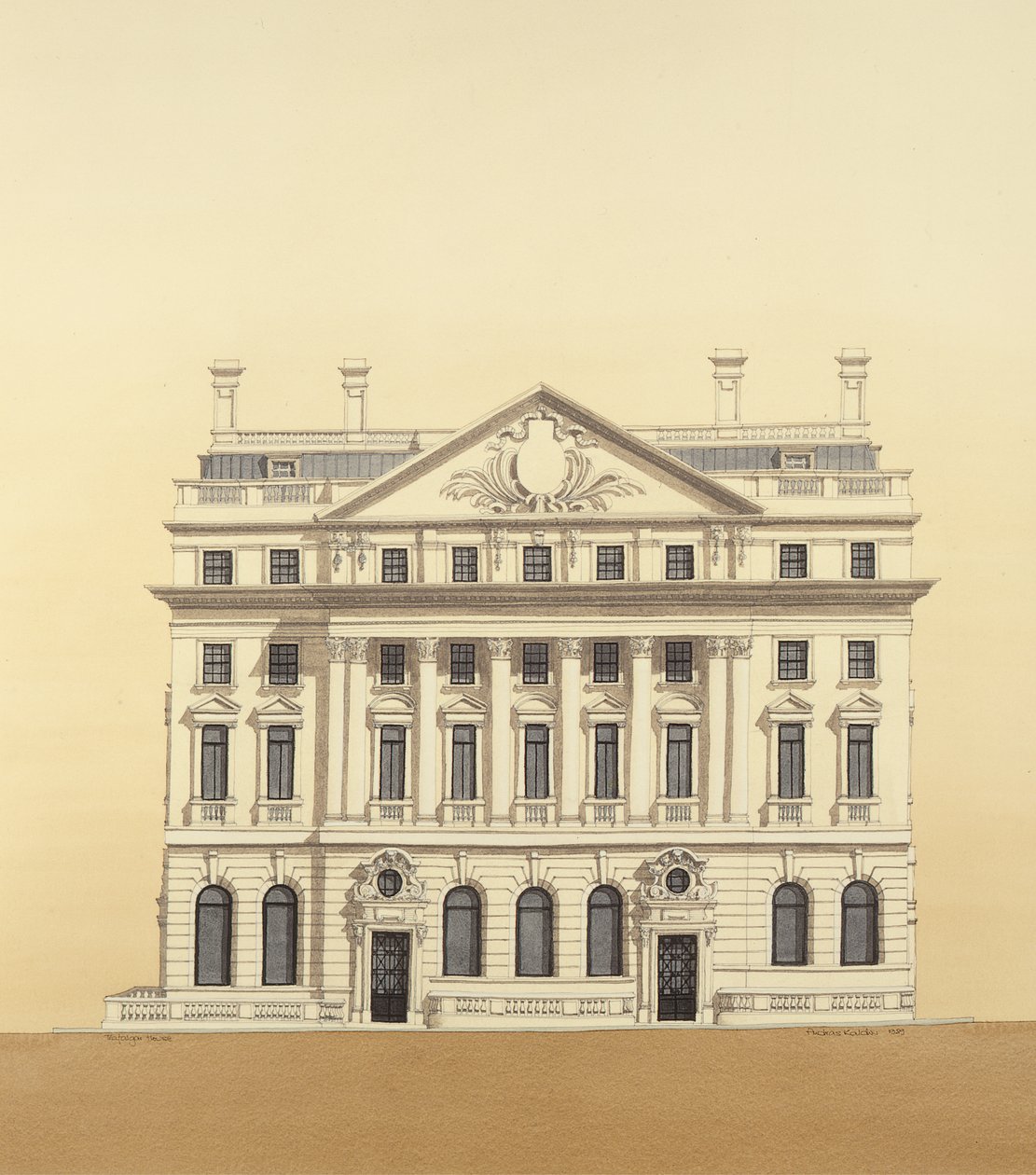Trafalgar House, Waterloo Place, London af Andras Kaldor