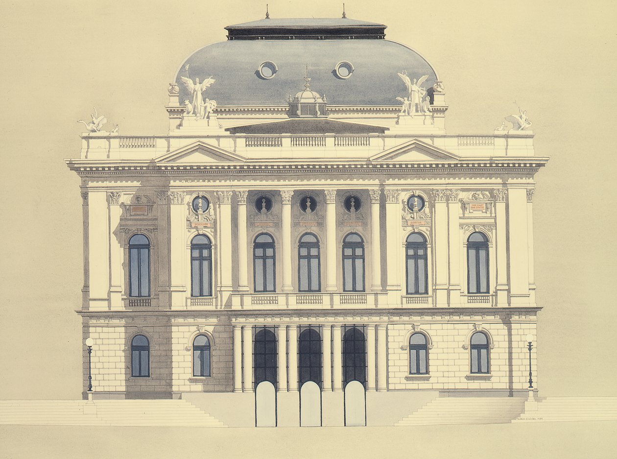 Operahuset i Zürich, Zürich, Schweiz af Andras Kaldor