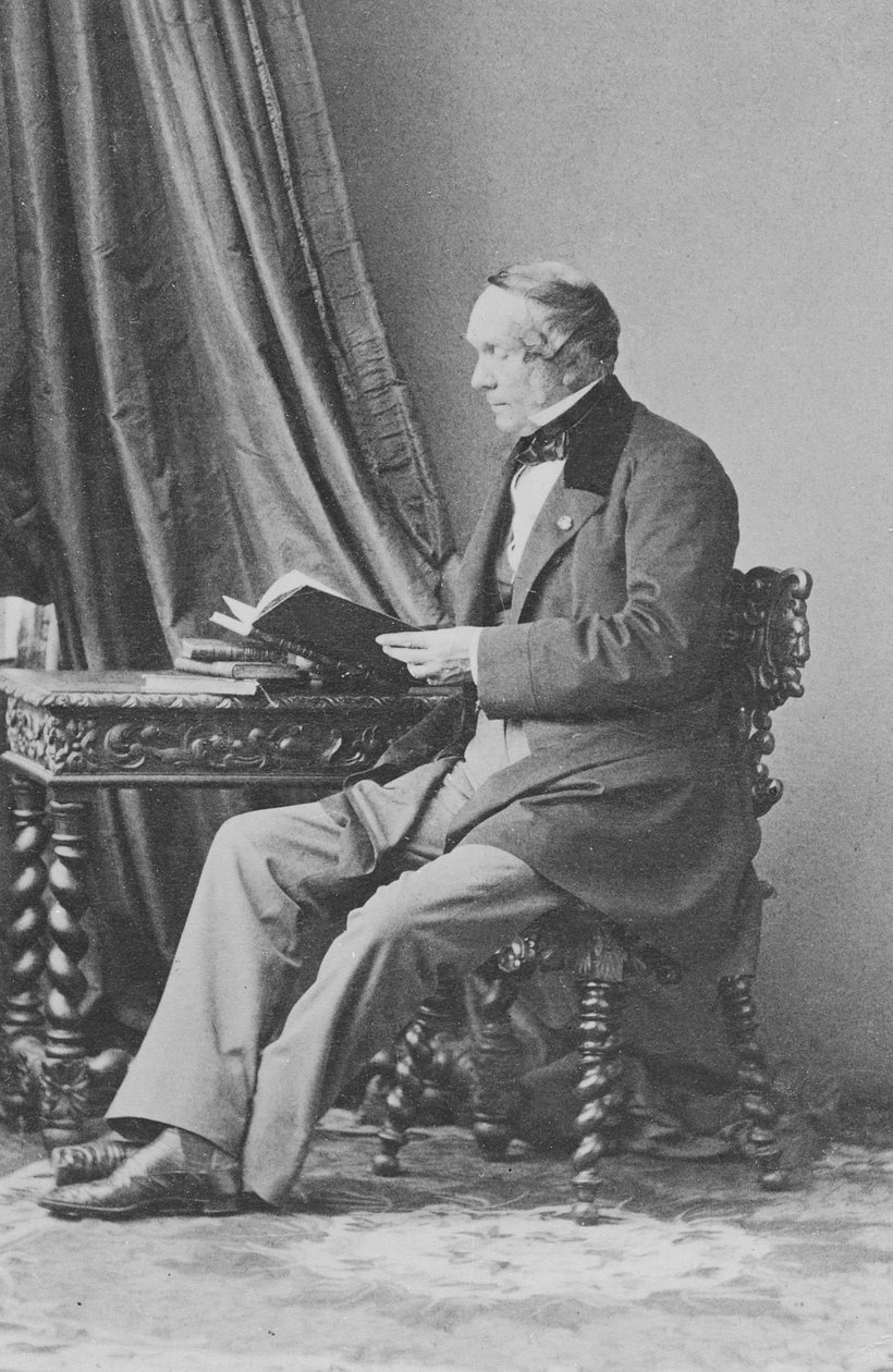 Portræt af baron Jean-Baptiste-Louis Gros af Andre Adolphe Eugene Disderi