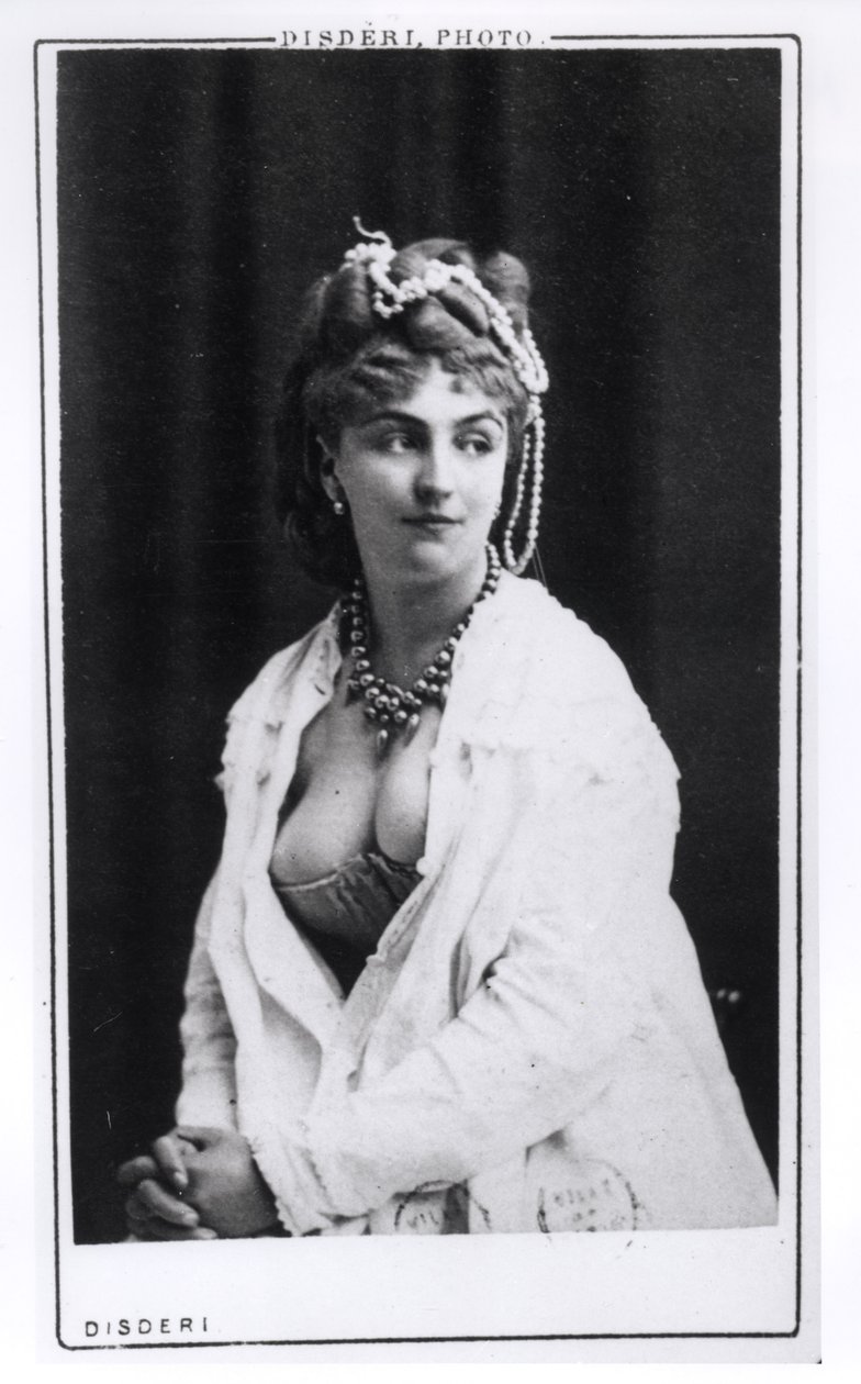 Portræt af Mery Laurent (1849-1900) 1888-1889 af Andre Adolphe Eugene Disderi