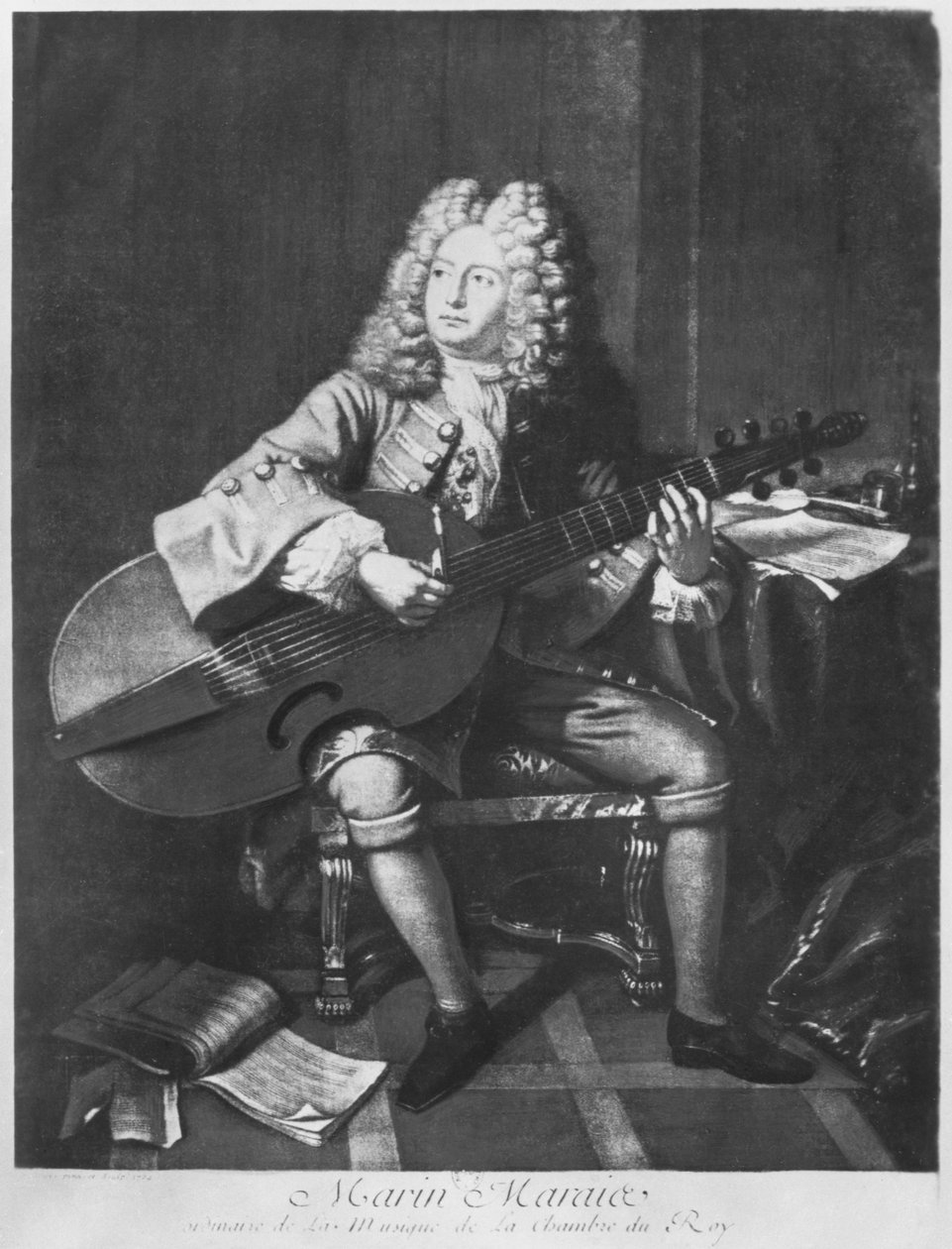 Marin Marais, 1704 af Andre Bouys