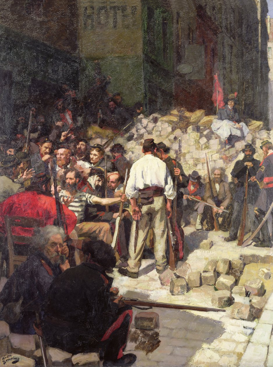 Barrikaden eller Ventetiden i 1871 af Andre Devambez