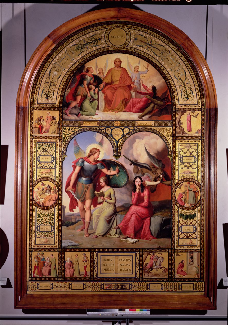 Godt og Ondt, 1832 af Andre Jacques Victor Orsel