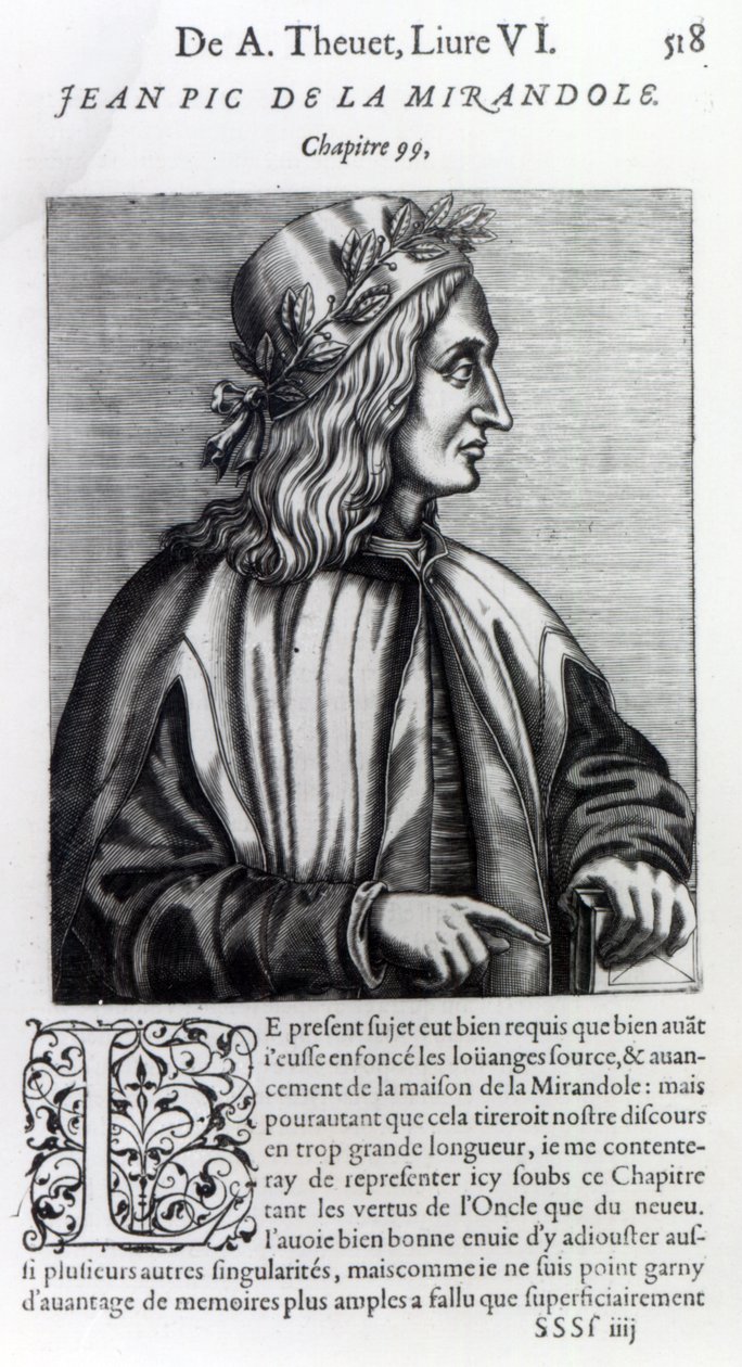 Giovanni Pico della Mirandola, fra "Les Vrais Pourtraits et vies des hommes illustres" af André Thevet, 1584 af Andre Thevet